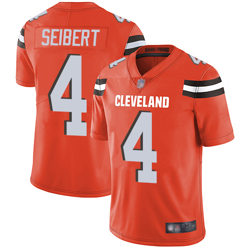 Cleveland Browns Austin Seibert Men Orange Limited Jersey #4 NFL Football Alternate Vapor Untouchable->cleveland browns->NFL Jersey